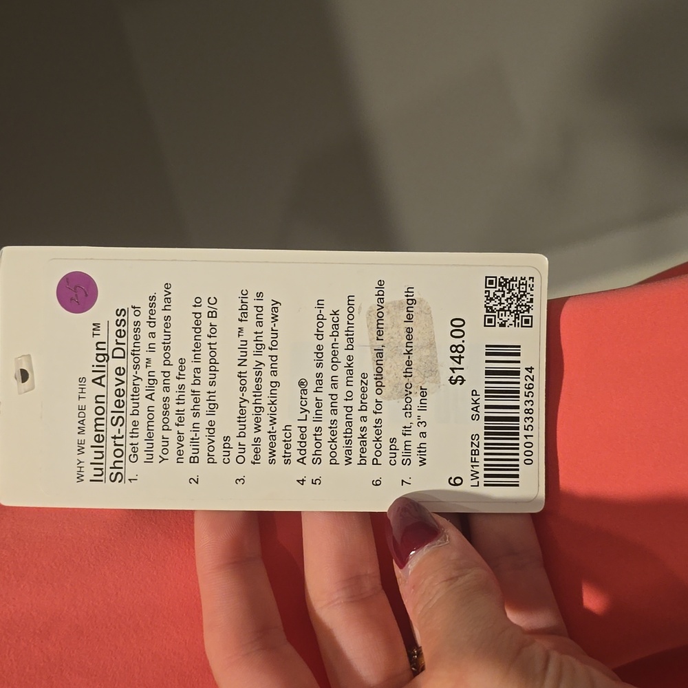 Lululemon Align Short Sleeve Dress NWT - Picture 2 of 5